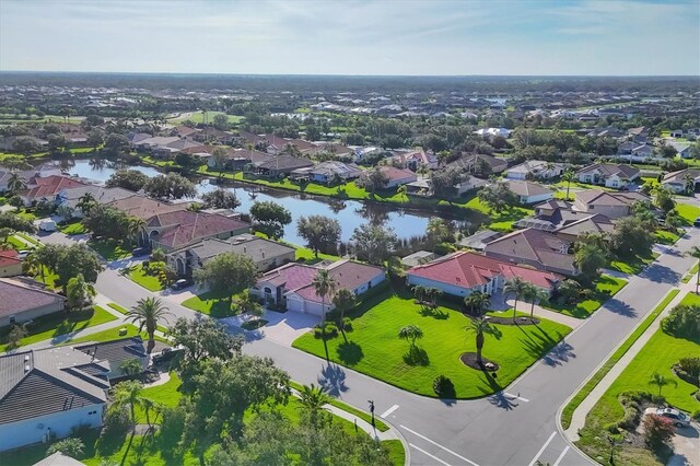 2921 Seasons Blvd, Sarasota, FL 34240 - aerial view of residential area with a large body of water