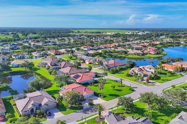 2921 Seasons Blvd, Sarasota, FL 34240 - aerial view of residential area with a large body of water