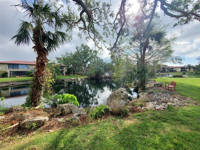 view of water feature