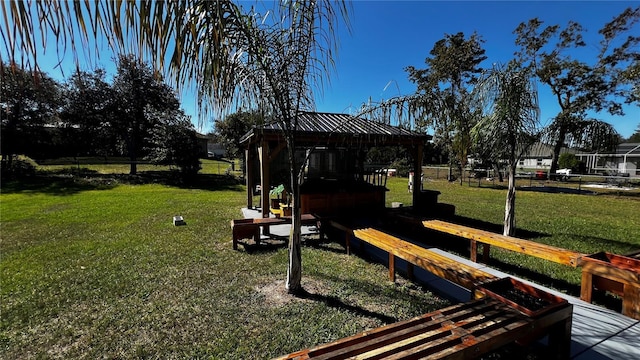 9832 SW 46th Ct, Ocala, FL 34476 - exterior space featuring a yard and a gazebo