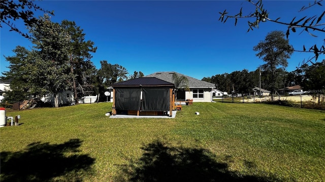 9832 SW 46th Ct, Ocala, FL 34476 - view of yard featuring a sunroom and fence