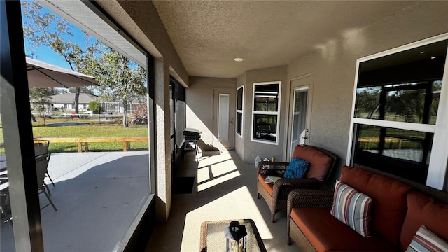 view of sunroom / solarium