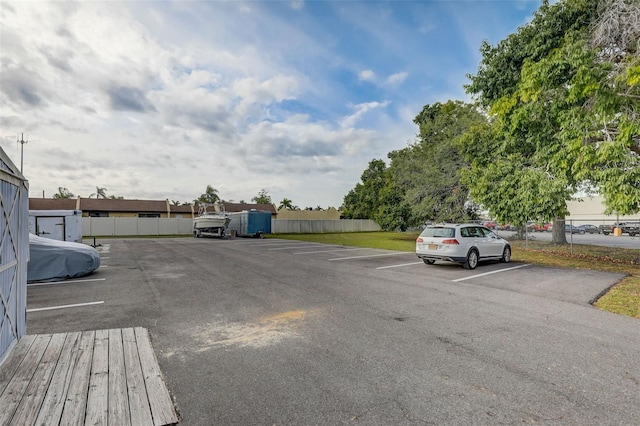 view of vehicle parking