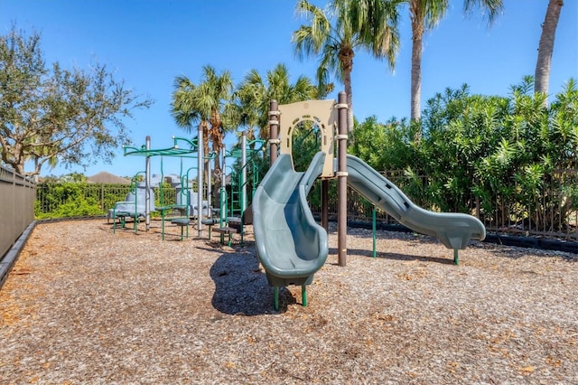 view of jungle gym