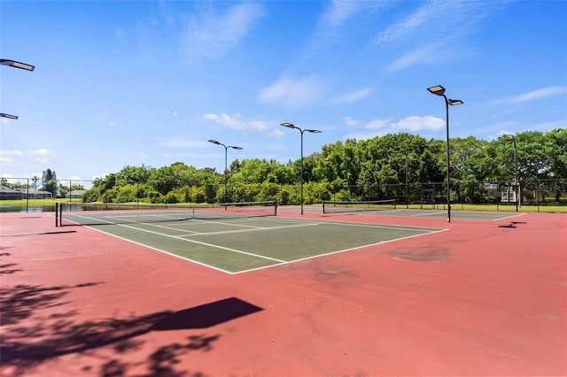 view of tennis court