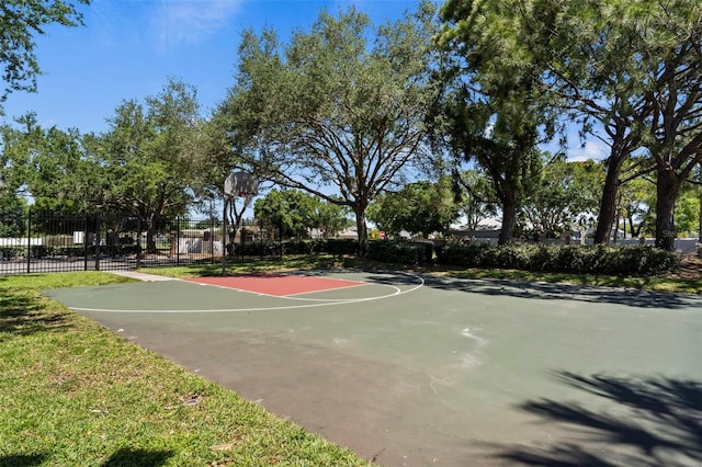 view of sport court