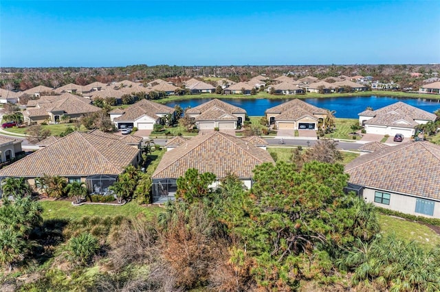 1269 Backspin Dr, Englewood, FL 34223 - birds eye view of property featuring a residential view and a water view