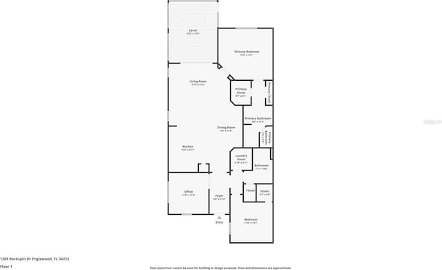 1269 Backspin Dr, Englewood, FL 34223 - view of layout
