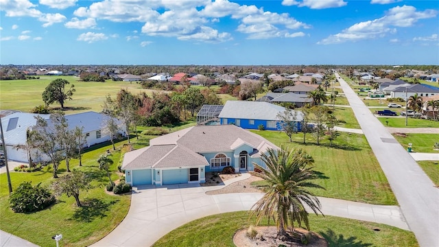drone / aerial view featuring a residential view