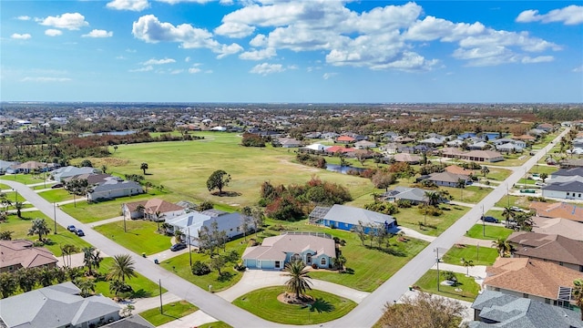 bird's eye view with a residential view