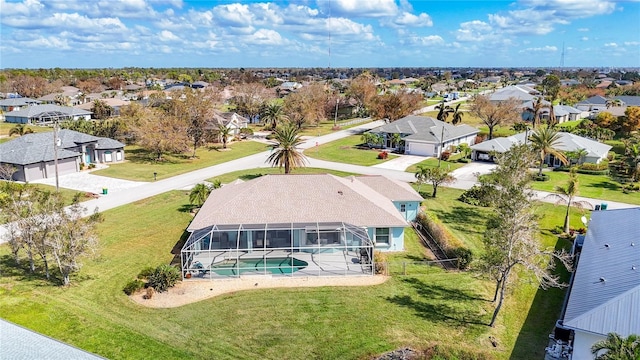 birds eye view of property featuring a residential view
