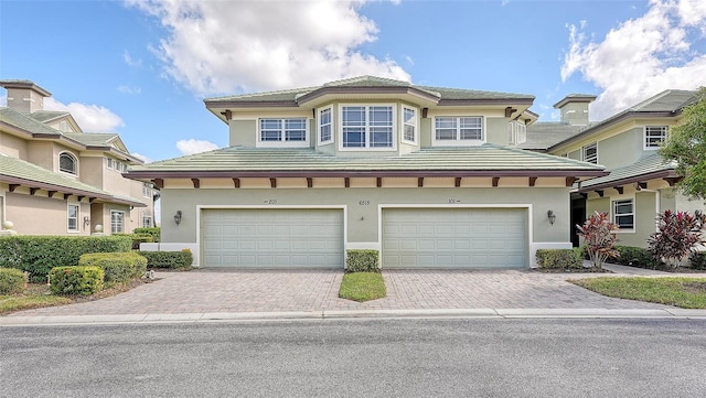 view of front of house featuring a garage