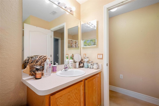 bathroom with vanity