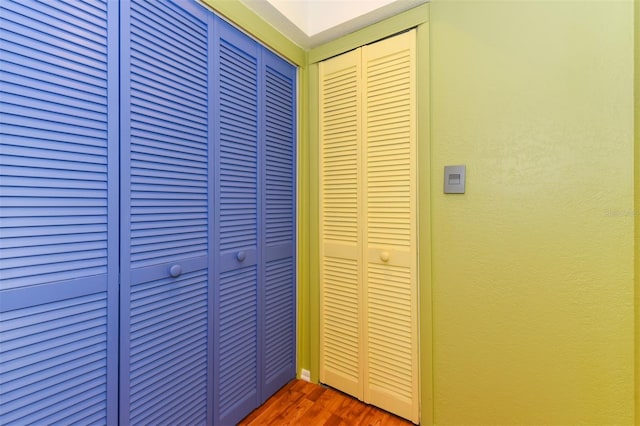 interior details featuring hardwood / wood-style flooring