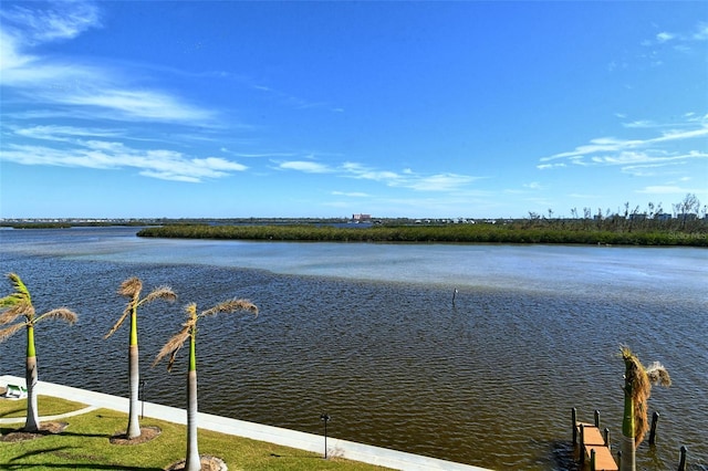 view of water feature