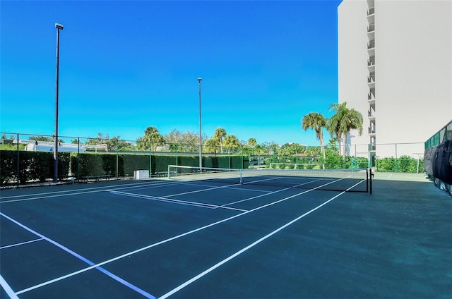 view of tennis court