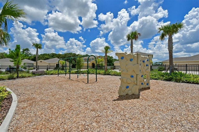 view of jungle gym