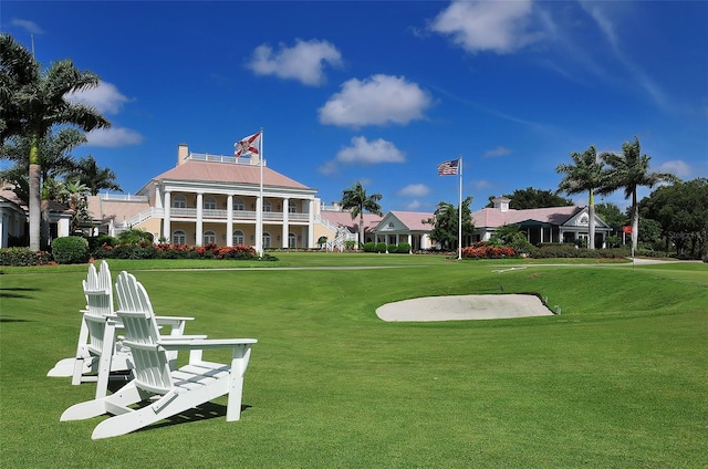 21 Bayhead Ln, Osprey, FL 34229 - view of home's community with golf course view and a yard