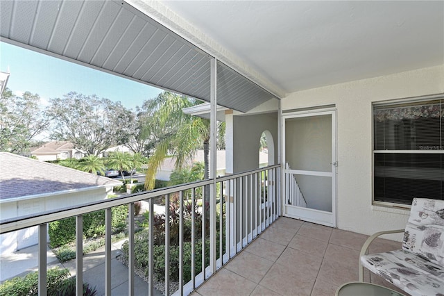 view of balcony