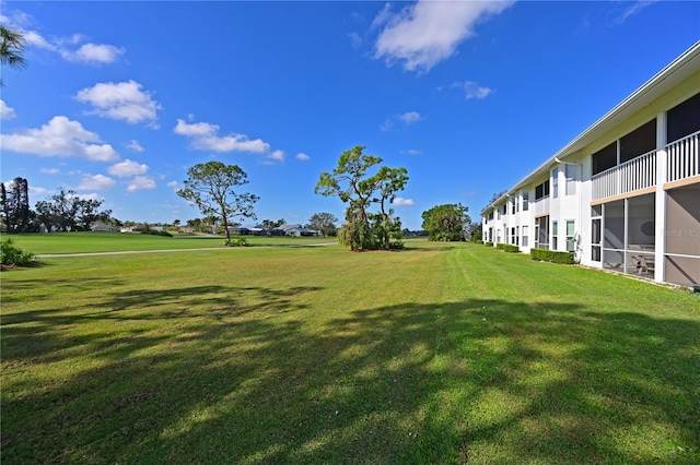 view of community with a yard