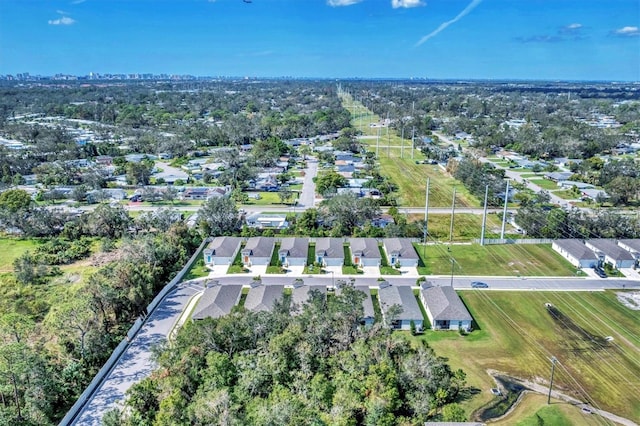 bird's eye view featuring a residential view