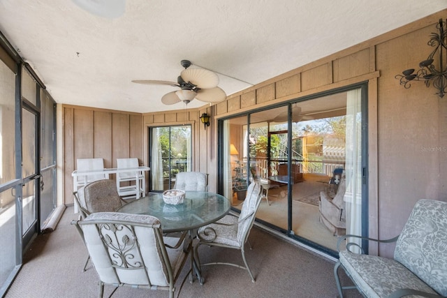 6435 Egret Ln Unit 409, Bradenton, FL 34210 - sunroom with ceiling fan