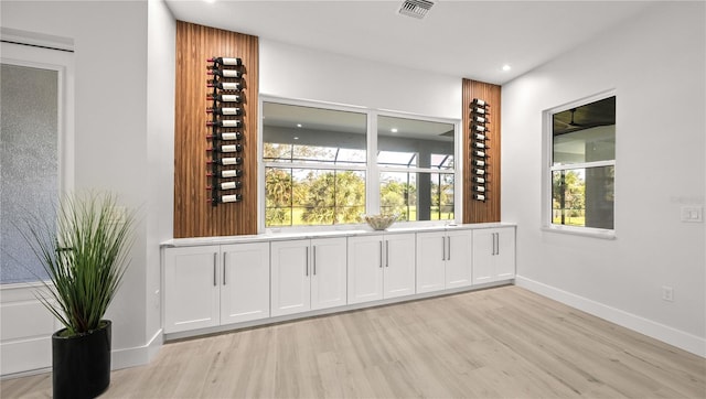 interior space with light wood-type flooring and plenty of natural light