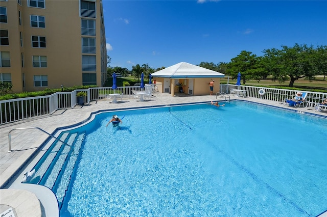 view of pool with a patio