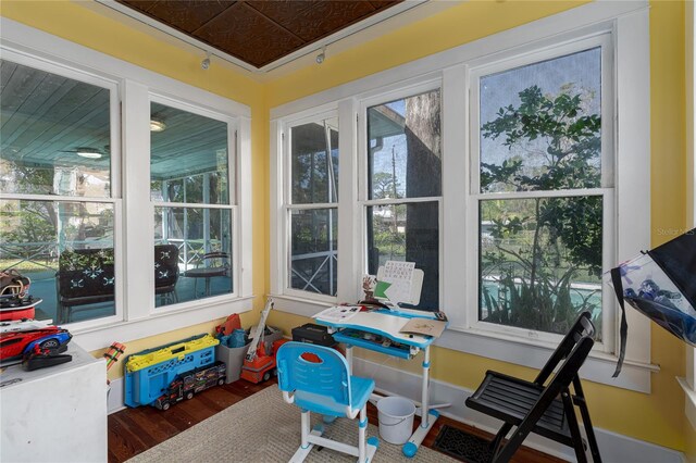 view of sunroom