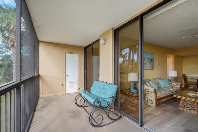 view of sunroom / solarium