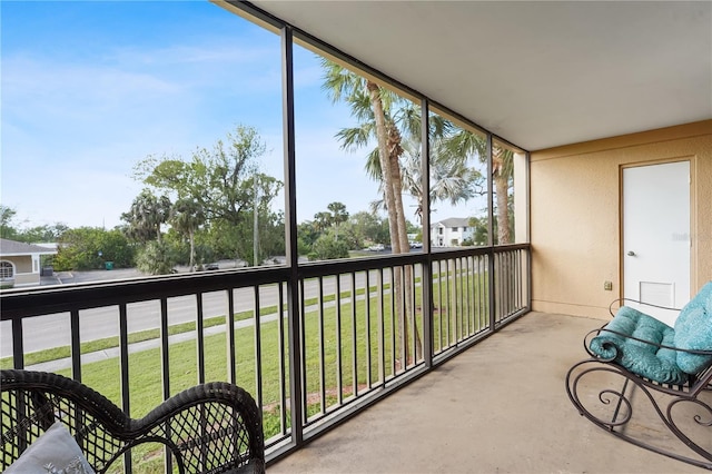 view of balcony