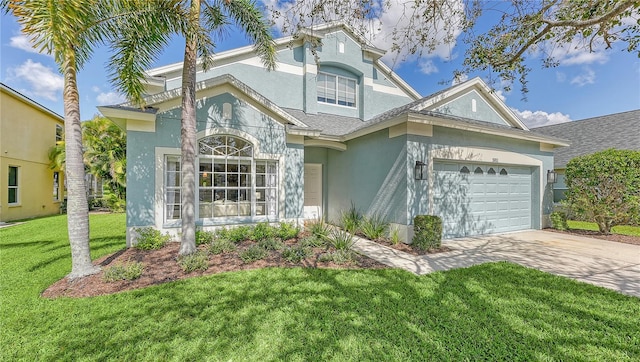 view of front of home featuring a front yard