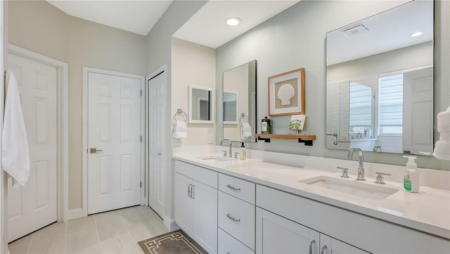 bathroom with vanity