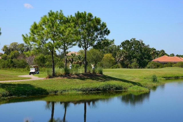 view of water feature