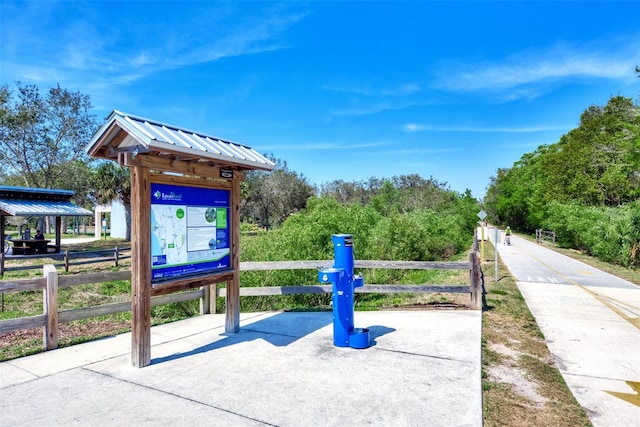 view of home's community with a gazebo