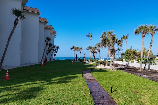 2100 Benjamin Franklin Dr Unit 205, Sarasota, FL 34236 - view of grassy yard featuring a water view