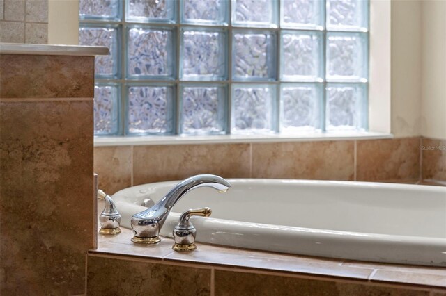 full bath featuring a garden tub