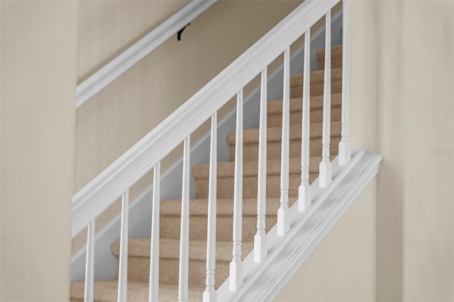 view of stairway