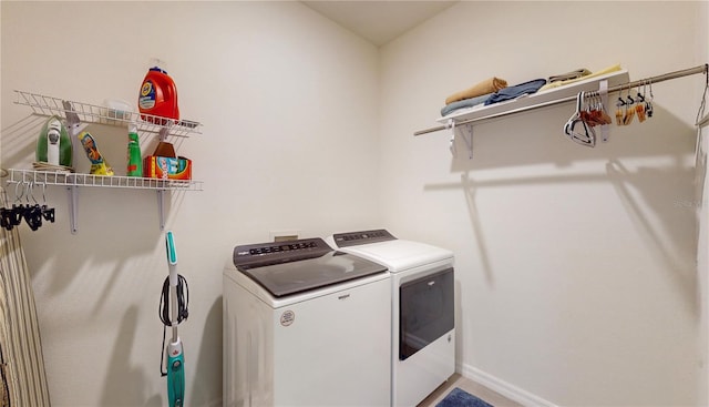 laundry area with washer and dryer