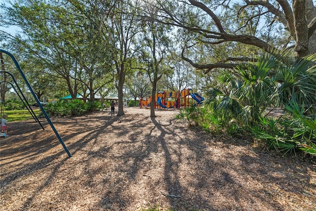 exterior space featuring a playground