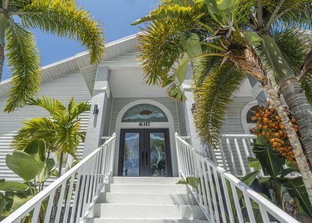 6317 Werner Ave, New Port Richey, FL 34652 - property entrance featuring french doors