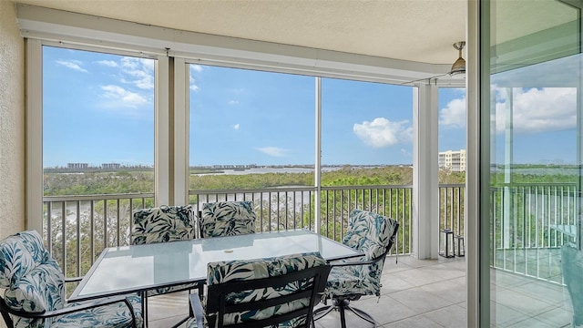 view of sunroom / solarium