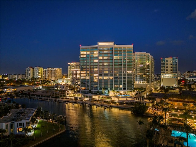 city view with a water view