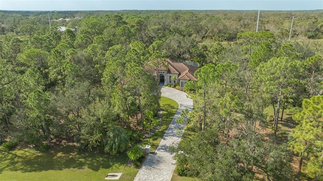 9291 Swaying Branch Rd, Sarasota, FL 34241 - aerial view of property and surrounding area featuring a forest