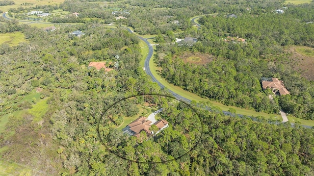 aerial view with a view of trees