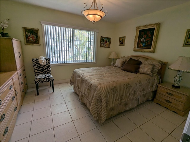 view of tiled bedroom