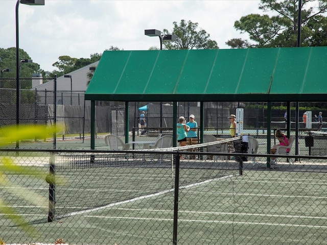 view of tennis court