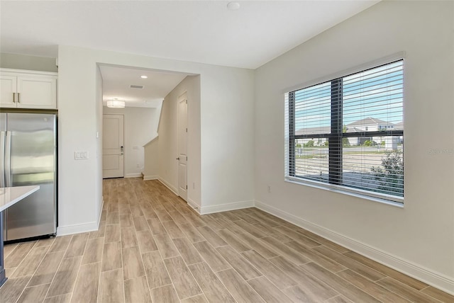 interior space featuring light hardwood / wood-style flooring