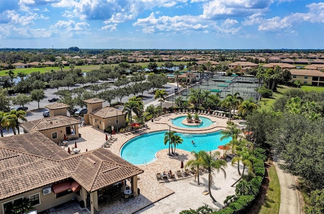 view of pool with a patio area