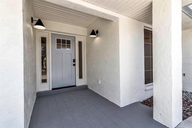 2303 89th St NW, Bradenton, FL 34209 - view of exterior entry with stucco siding
